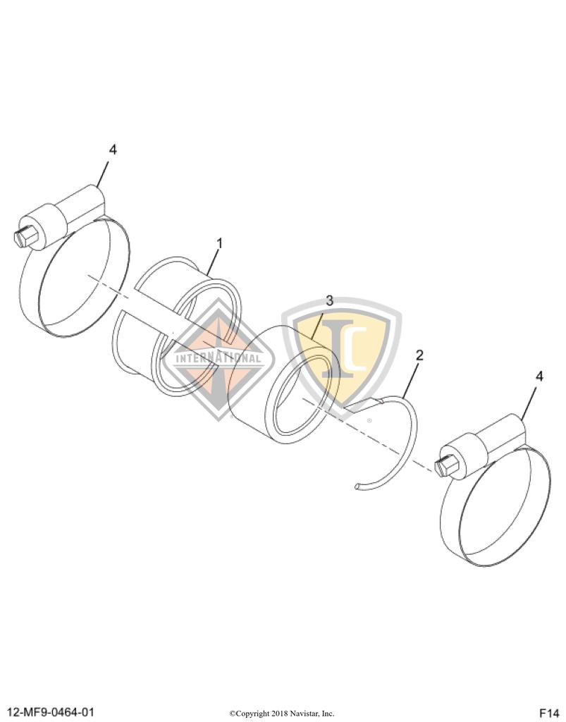 7092423C92, Navistar International, KIT, GASKET, EXHAUST MANIFOLD - part number 7092423C92