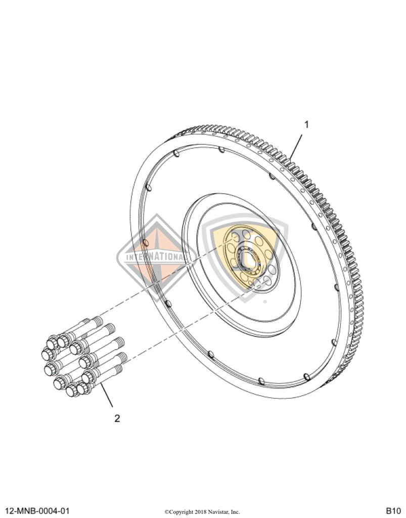 7090698C92, Navistar International, FLYWHEEL KIT, 15.5 IN. - 7090698C92