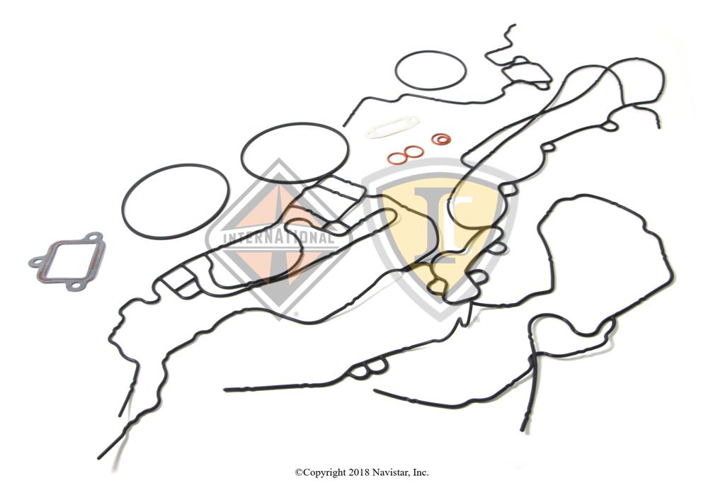 1824984C95, Navistar International, SET FRT COVER GSKT DT466E - part number 1824984C95