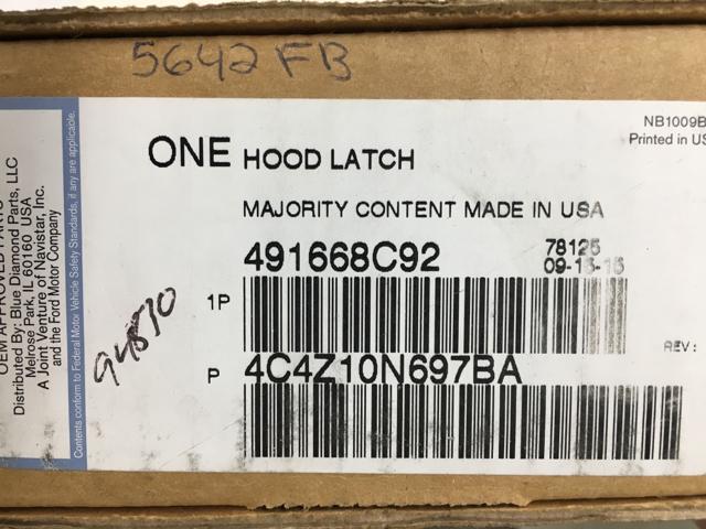 491668C92, Navistar International, LATCH KIT, COVER HOLD-DOWN, BATTERY - part number 491668C92