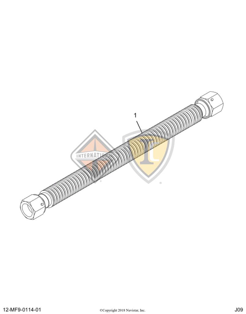 1884829C94, Navistar International, HOSE ASSY, FEED, HIGH PRESSURE, PUMP - 1884829C94