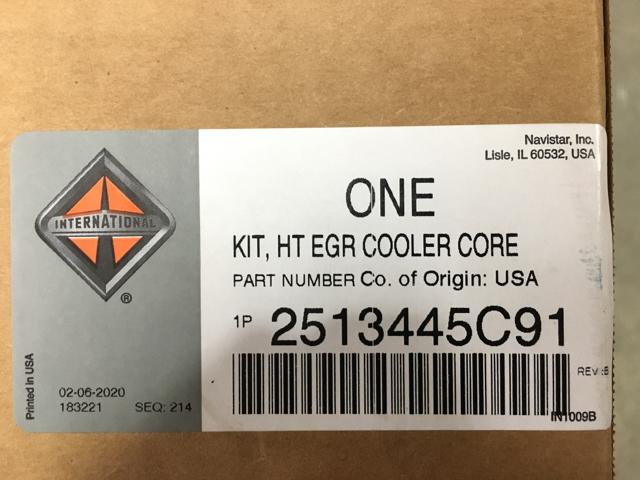 2513445C91, Navistar International, KIT,HT EGR COOLER W CORE - 2513445C91