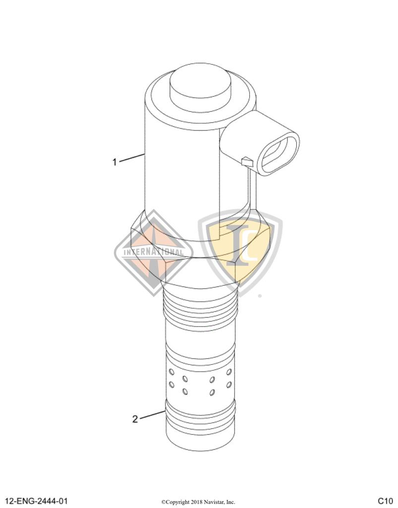 1878571C95, Navistar International, REGULATOR, FUEL PRESSURE, W/ CONNECTOR SEAL KIT - part number 1878571C95