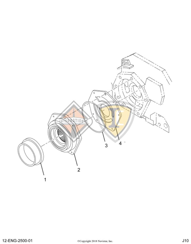 1833356C97, Navistar International, OIL PUMP KIT, ENGINE, 10 LOBE - part number 1833356C97