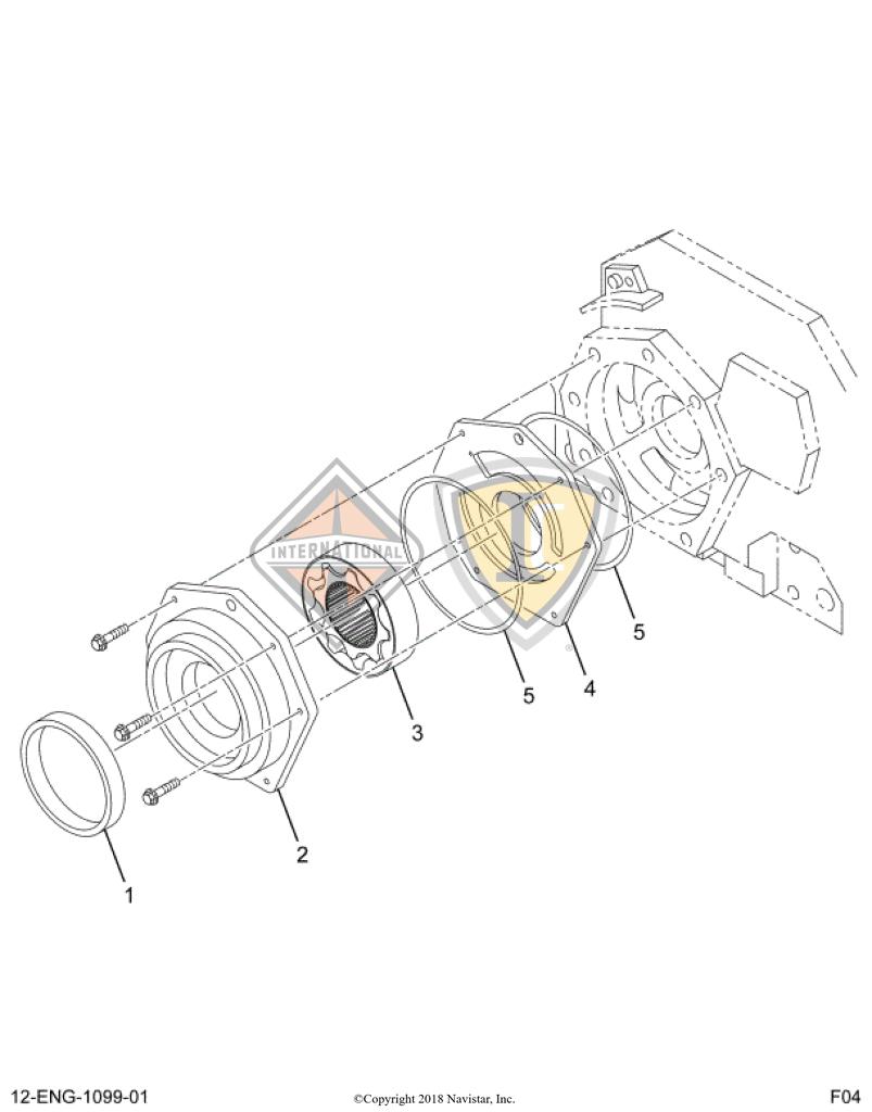 1842563C95, Navistar International, PUMP KIT, OIL, 8 LOBE - part number 1842563C95