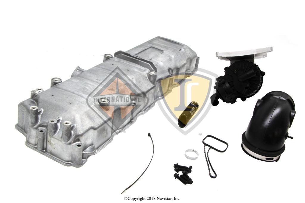 2512559C91, Navistar International, BREATHER ASSY, CRANKCASE VENTILATION, OPEN CONVERSION KIT, TURBINE HOUSING W/ VALVE COVER - 2512559C91