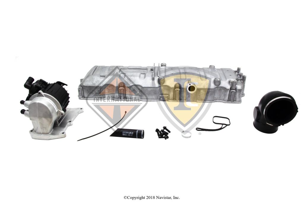 2512559C91, Navistar International, BREATHER ASSY, CRANKCASE VENTILATION, OPEN CONVERSION KIT, TURBINE HOUSING W/ VALVE COVER - part number 2512559C91