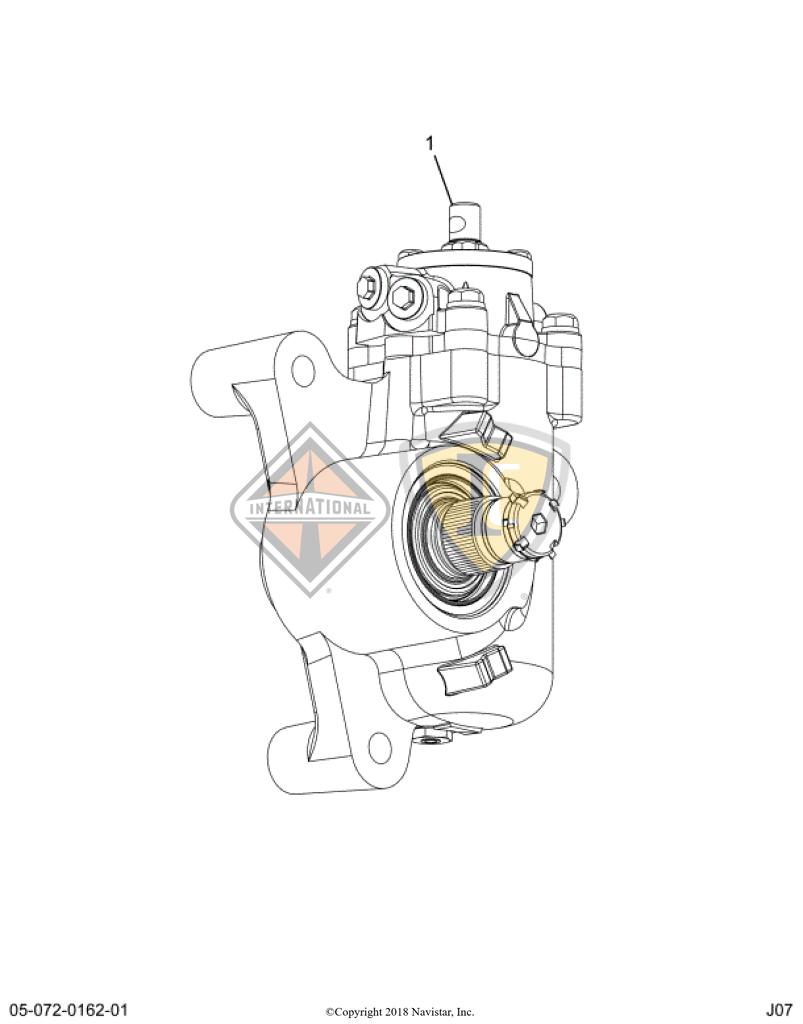 1695398C91, Navistar International, KIT, PITMAN ARM RETAINER - part number 1695398C91