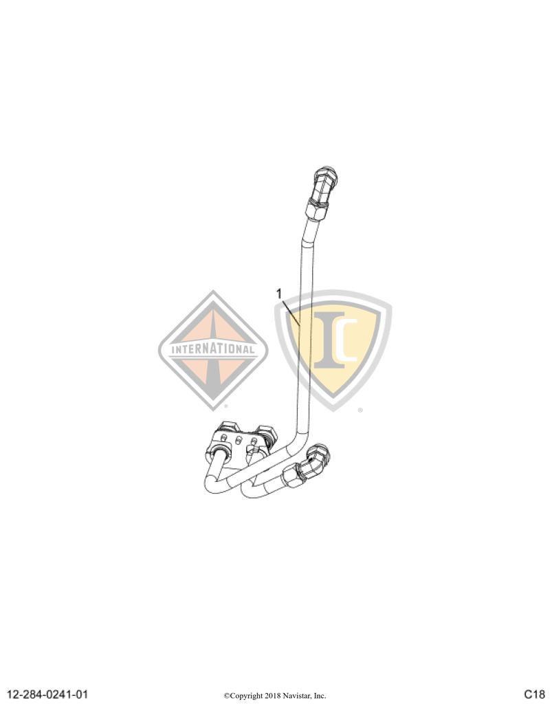 2519434C91, Navistar International, LINES KIT, TRANSMISSION COOLER - part number 2519434C91