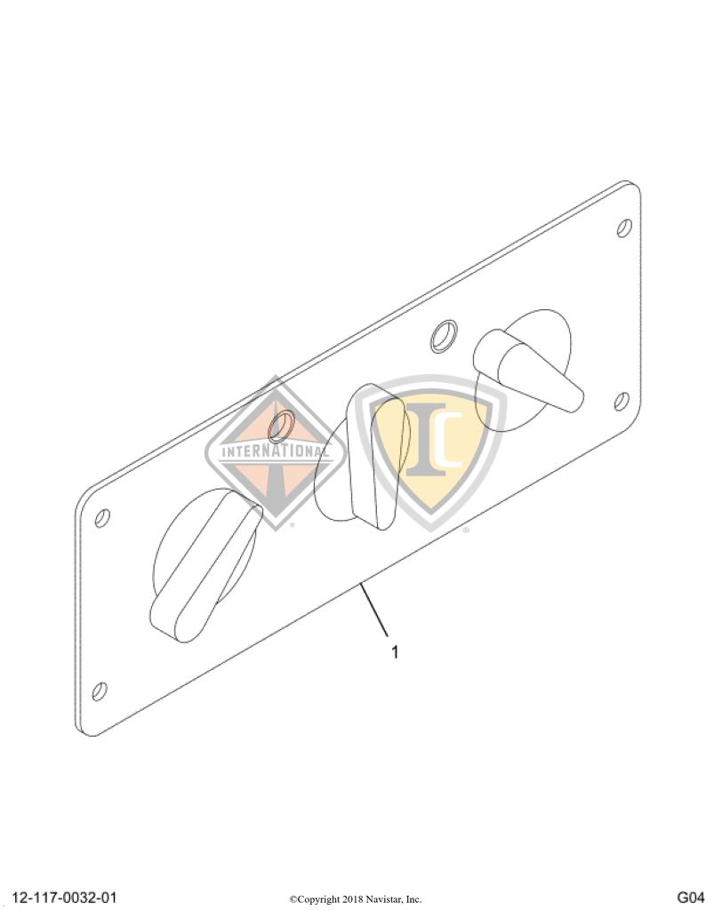 2503743C91, Navistar International, KNOB - 2503743C91