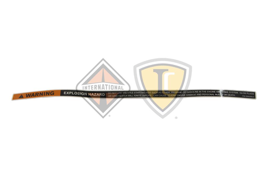 3566200C4, Navistar International, PRODUCT GRAPHICS, LABEL, CAUTION - part number 3566200C4