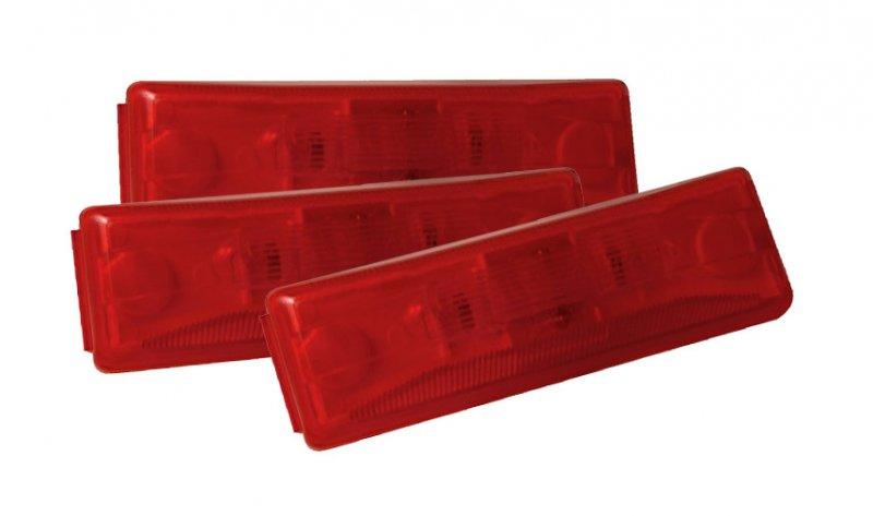 46742-3, Grote Industries Co., LAMP, RECTANGULAR RED - 46742-3