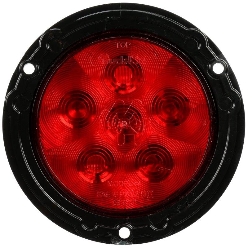 44326R, Truck Lite, LAMP, W/BLACK FLANGE 4"LED - 44326R