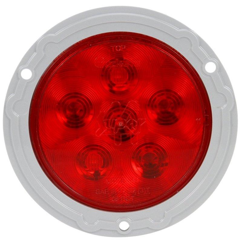 44322R, Truck Lite, LAMP, W/GRAY FLANGE 4"LED - 44322R