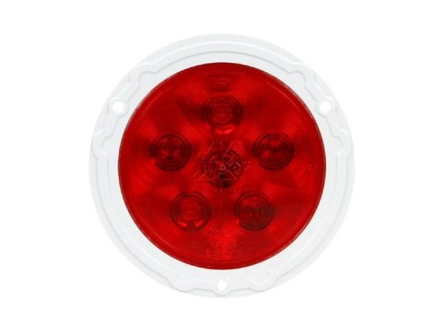 44328R, Truck Lite, LAMP, W/WHITE FLANGE 4"LED - 44328R