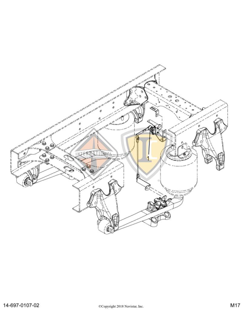 4107600C1, Navistar International, LEVER, AIR SPRING, LEVEL - part number 4107600C1