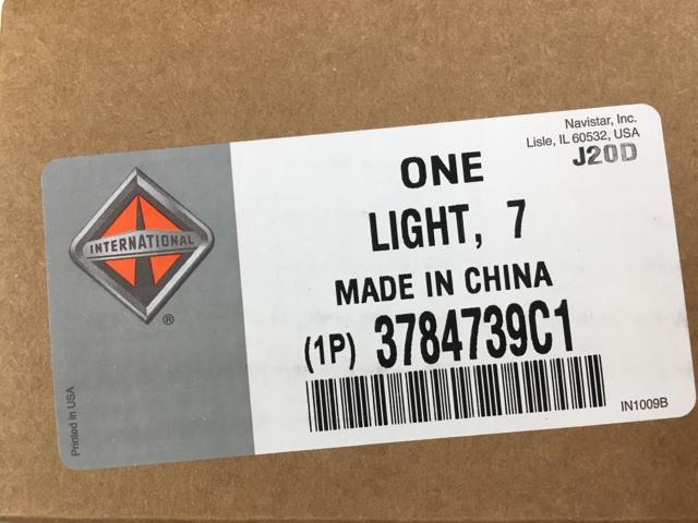 3784739C1, Navistar IC Bus , LIGHT, 7" LED RED F/R WARNING - part number 3784739C1