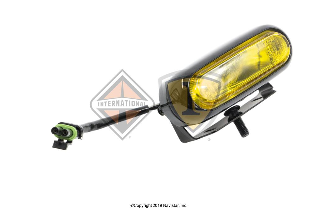 3555569C92, Navistar International, LAMP ASSY, FOG, AMBER, SLIMLINE 55W - part number 3555569C92