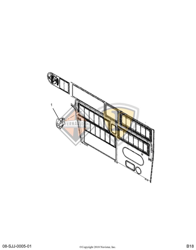 4108104C1, Navistar International, LAMP, WARNING, BLANK - part number 4108104C1