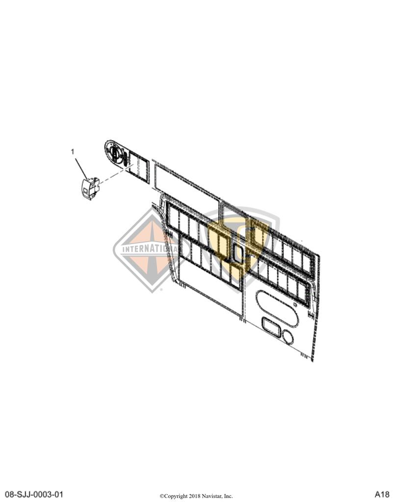 4108104C1, Navistar International, LAMP, WARNING, BLANK - 4108104C1