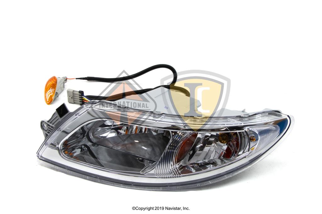 3765679C94, Navistar International, HEADLIGHT ASSY, LEFT, HD, AERO COMPOSITE ASSY, LH LONG LIFE - part number 3765679C94