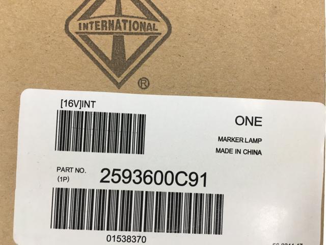 2593600C91, Navistar International, LAMP, TURN SIGNAL, FRONT, SIDE COWL - part number 2593600C91