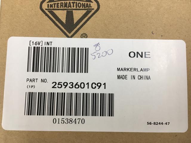 2593601C91, Navistar International, LAMP, TURN SIGNAL - part number 2593601C91