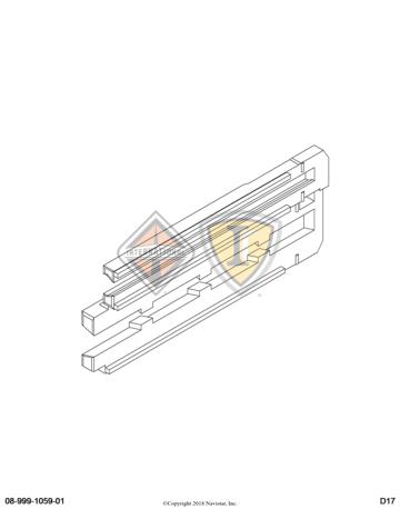 3573651C1, Navistar International, LOCK, CONNECTOR BODY, ELECT, HCU-ORANGE - 3573651C1