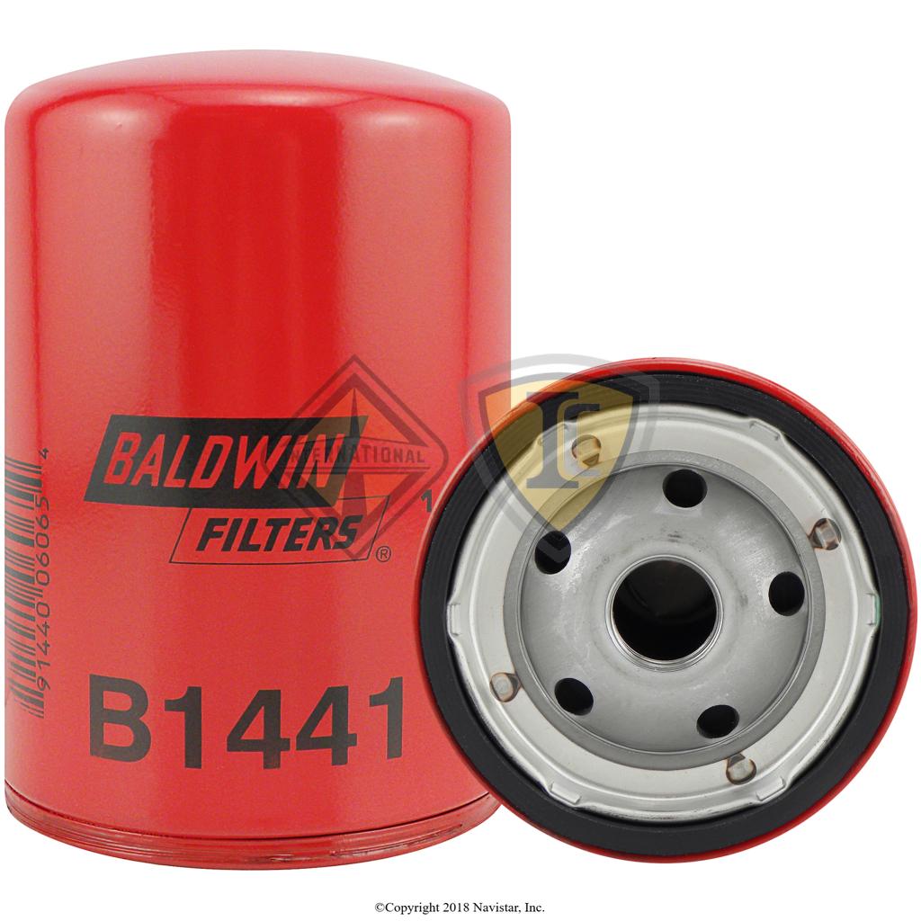 BALB1441, Baldwin Filters, OIL FILTER, SPIN-ON, THREAD 13/16-16 OD, 3-11/16 (93.7) LEN, 5-5/16 (134.9) I GASKET, 1 - BALB1441