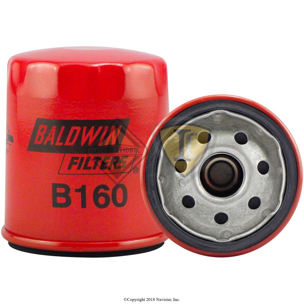 BALB160, Baldwin Filters, OIL FILTER, FULL-FLOW, SPIN-ON, THREAD M22 X 1.5 OD, 3 (76.2) LEN, 3-1/2 (88.9) I GASKET, G449-B - BALB160