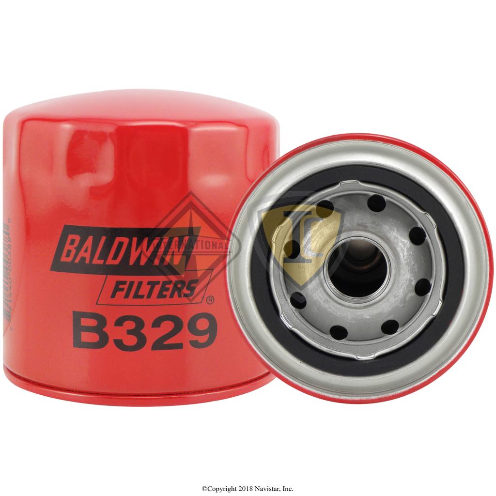 BALB329, Baldwin Filters, OIL FILTER, SPIN-ON, THREAD M22 X 1.5 OD, 3-11/16 (93.7) LEN, 3-7/8 (98.4) I GASKET, G381-A - BALB329
