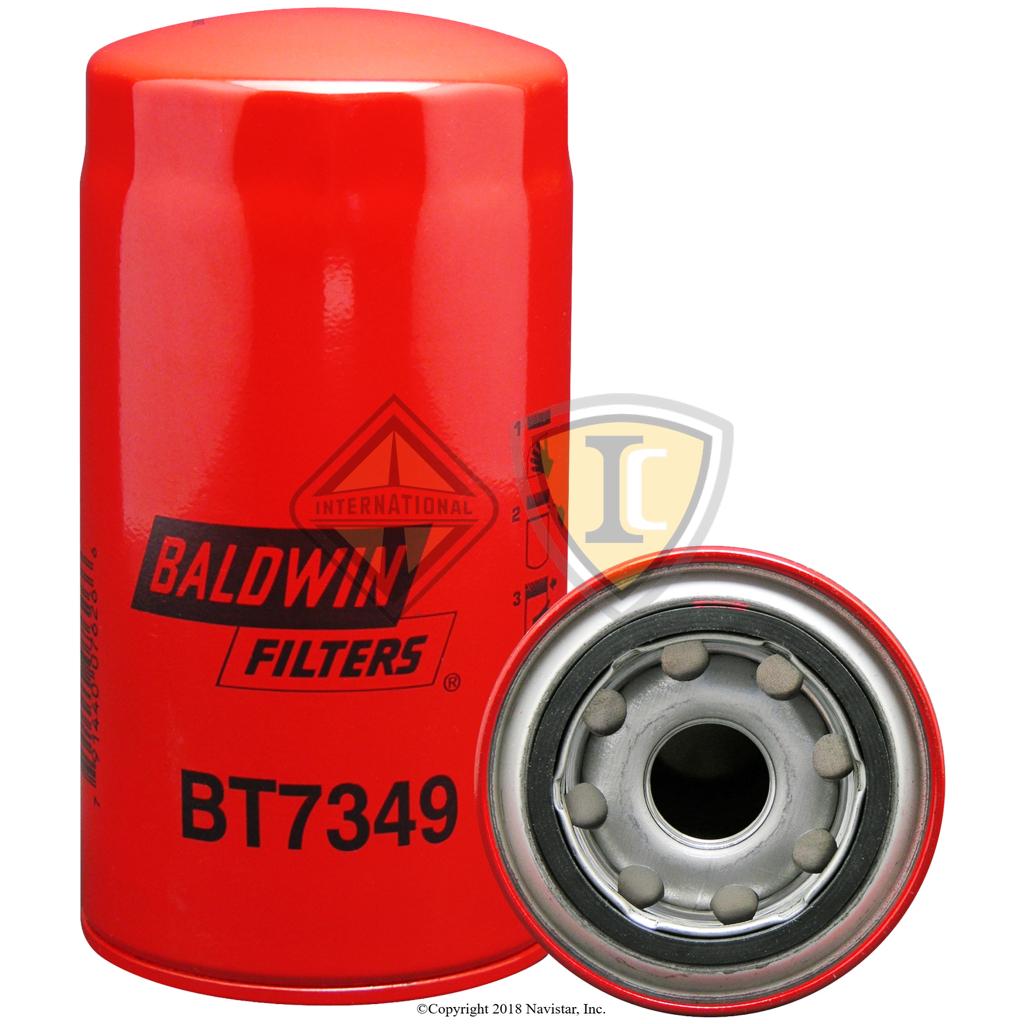 BALBT7349, Baldwin Filters, OIL FILTER, SPIN-ON, BT7349 MAY BE USED IN PLACE OF BT339. DO NOT SUBSTITUTE BT339 FOR BT7349. THREAD 1-16 OD, 3-11/16 (93.7) LEN, 7-1/8 (181.0) I GASKET, G381-A - BALBT7349
