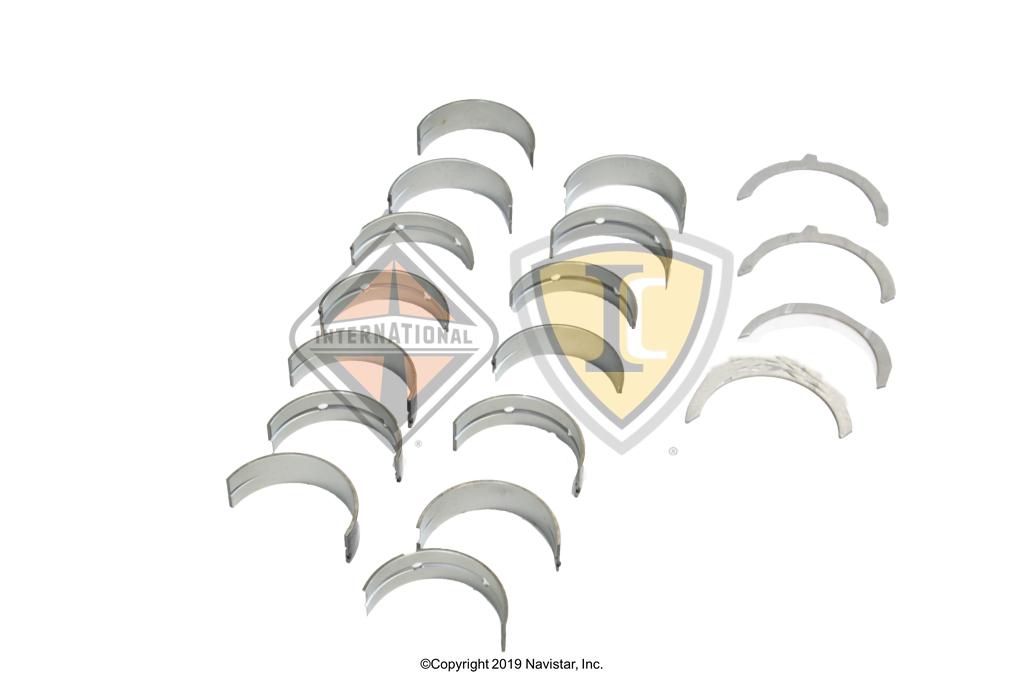 7092910C93, Navistar International, MAIN BEARING KIT, CRANKSHAFT, W/ THRUST WASHERS - part number 7092910C93