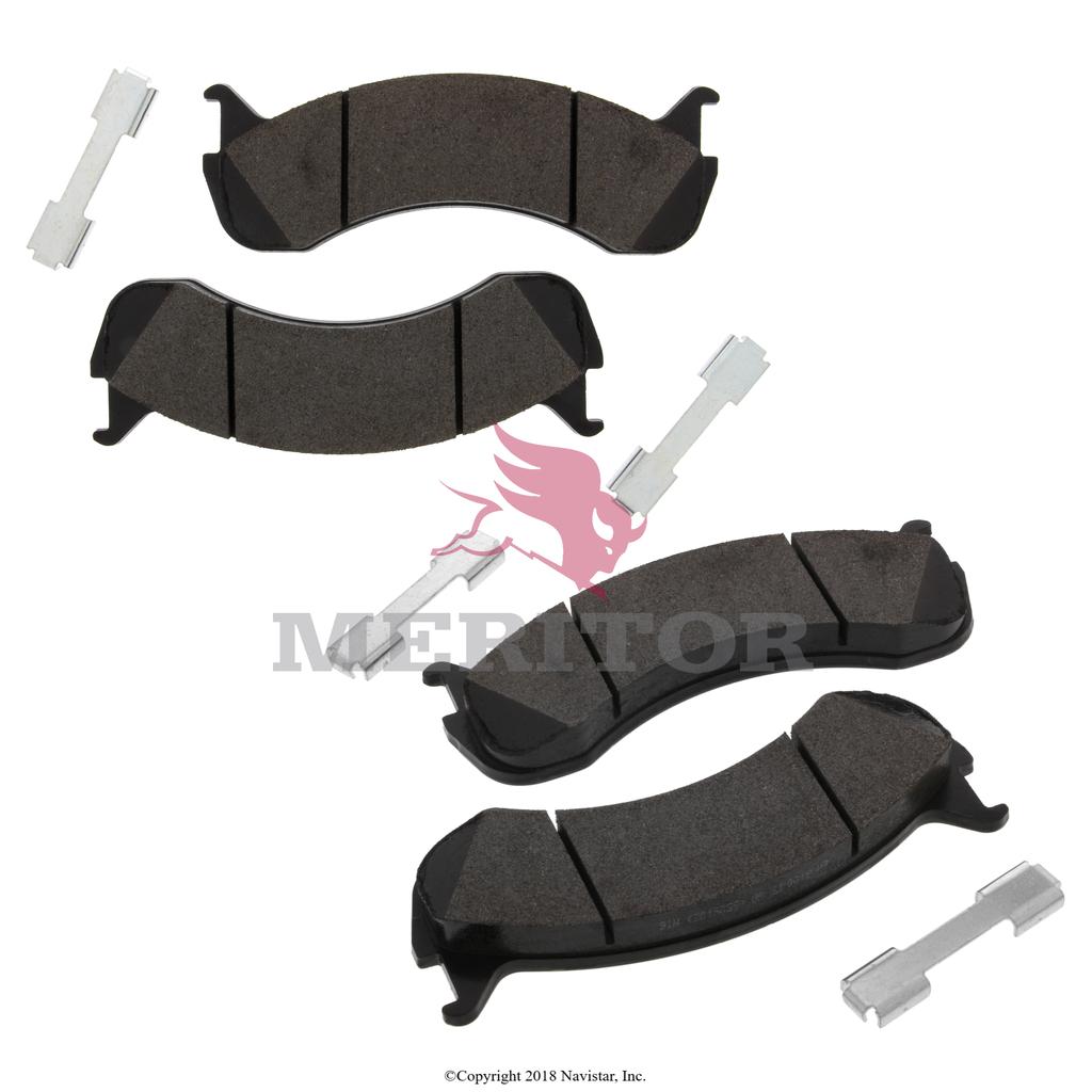 MMD786A, Meritor - Brake Shoes & Hardware Kits, PAD SET, BRAKE, W/ BRAKE CODE 4JNB/66MM CALIPER - MMD786A