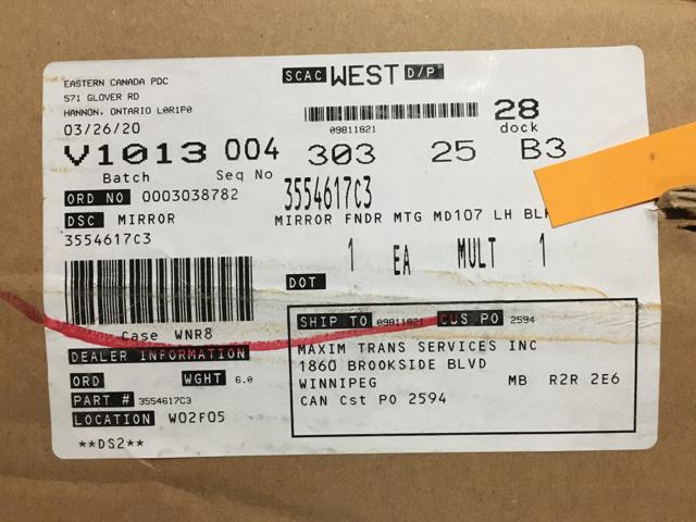 3554617C3, Navistar International, MIRROR - part number 3554617C3