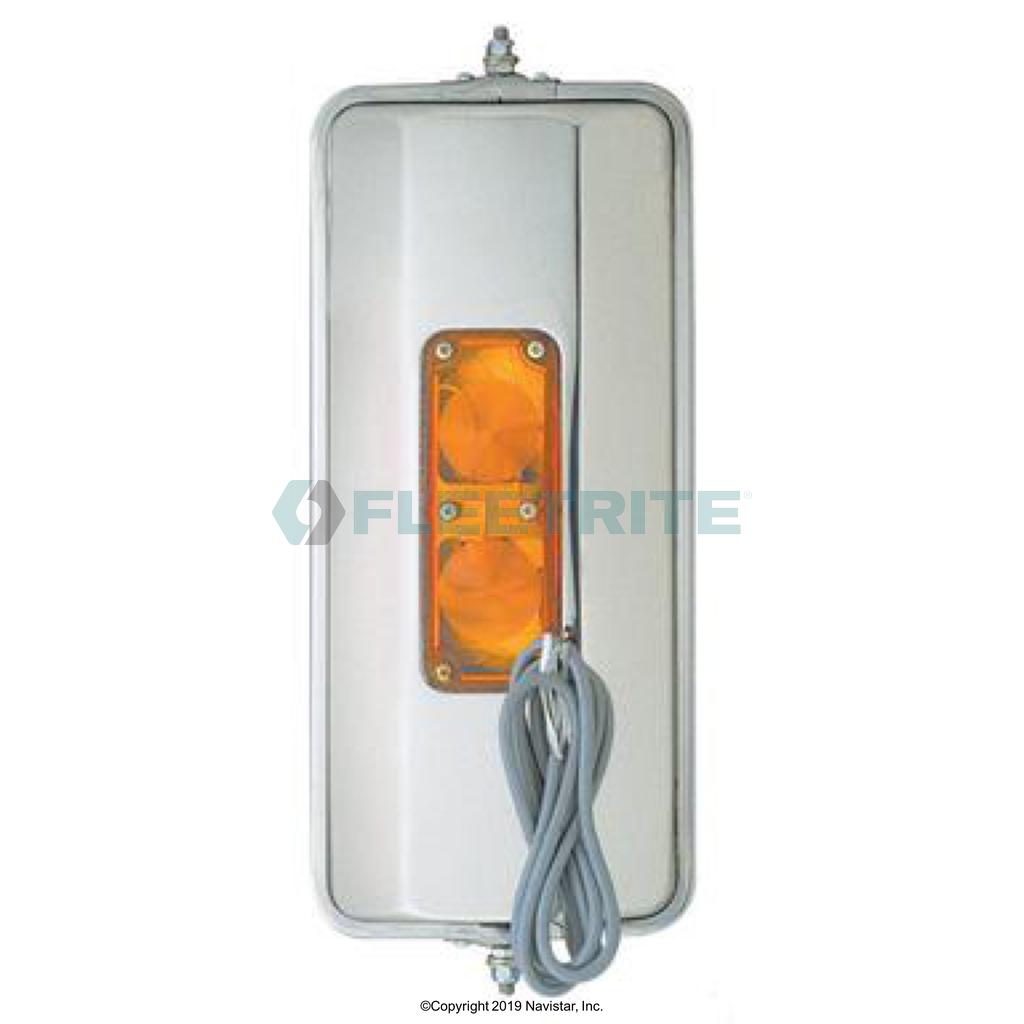 FLTMIR4024, Fleetrite, Fleetrite Mirror; Height: 16 IN; Type: West Coast; Style: Stainless Steel; Heated: Yes; Lighted: YES - FLTMIR4024