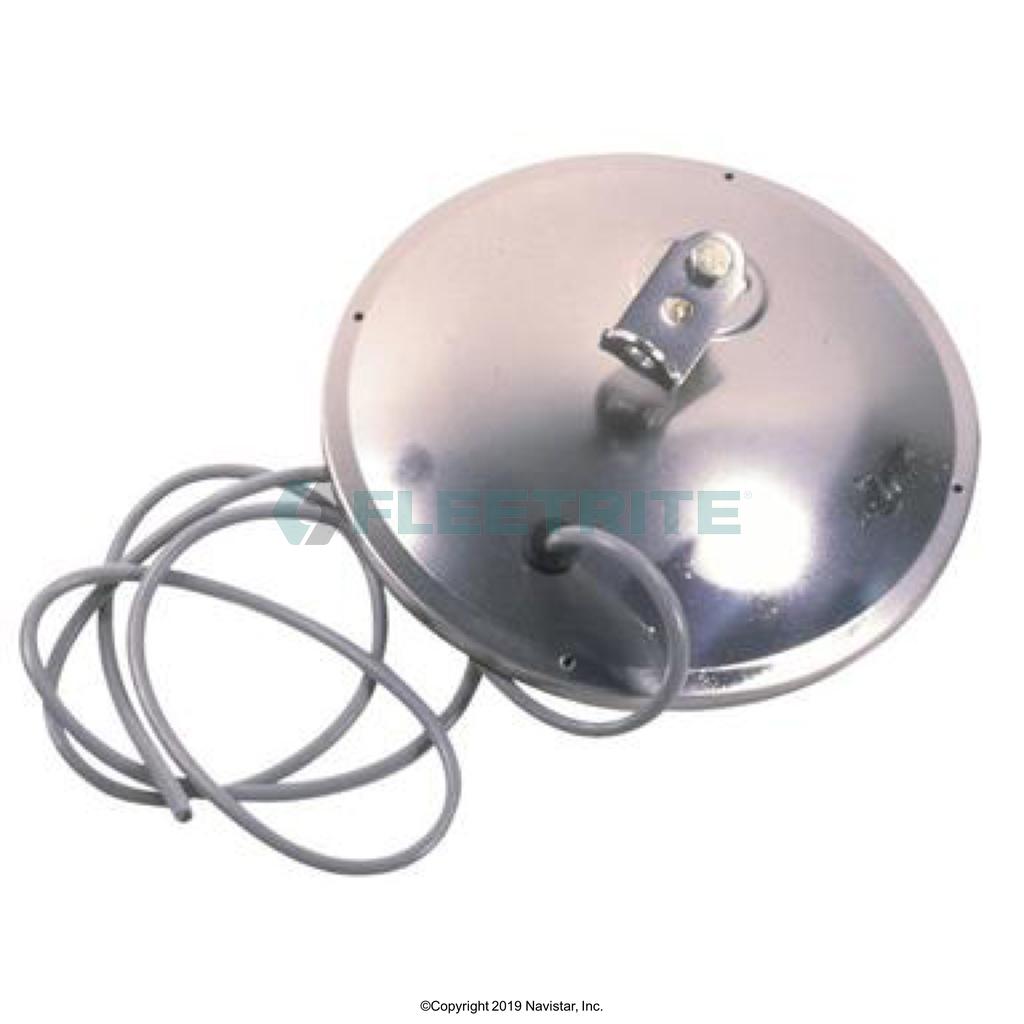 FLTMIR4012, Fleetrite, Fleetrite Mirror; Type: Convex; Style: Stainless Steel; Mirror Shape: Round; Heated: Yes - FLTMIR4012