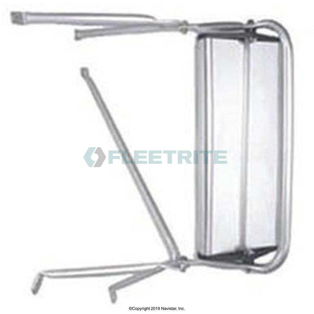 FLTMIR4101, Fleetrite, MIRROR SYSTEM, INTERNATIONAL S-SERIES, DRIVER SIDE, ALUM W/ BRACKET AND MIRROR HEAD - FLTMIR4101