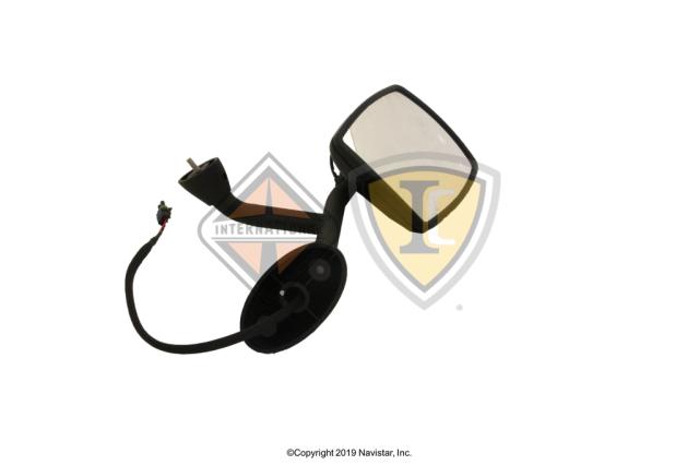 3673416C2, Navistar International, MIRROR, REAR VIEW BLACK HEATED RIGHT - part number 3673416C2