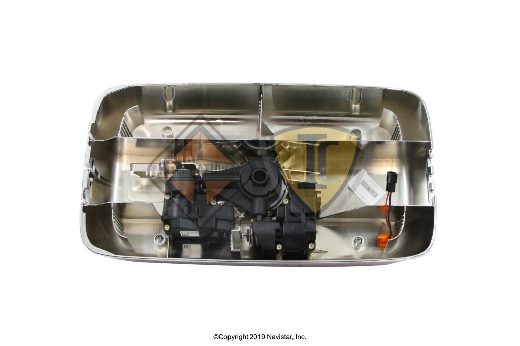 2515524C1, Navistar International, HEAD, MIRROR, MAIN, RH, CHROME, RMT, LTD, LESS GLASS - part number 2515524C1