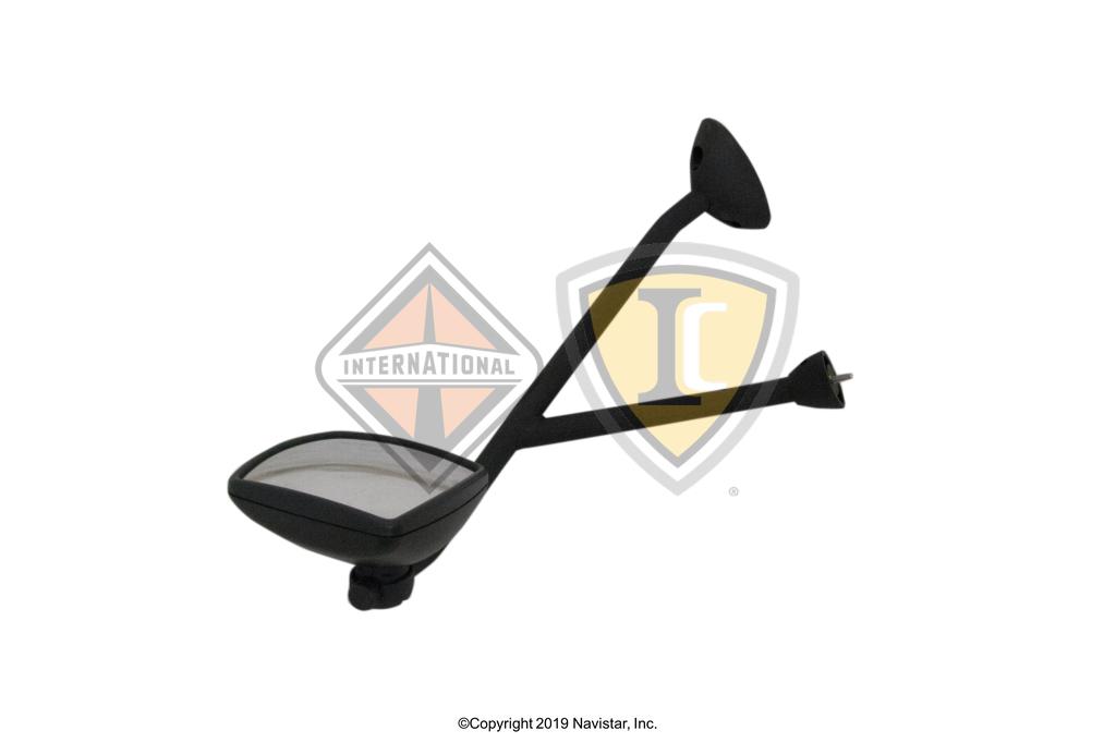 3594842C3, Navistar International, MIRROR, REARVIEW, RH, HOOD MOUNTED, BLACK - part number 3594842C3