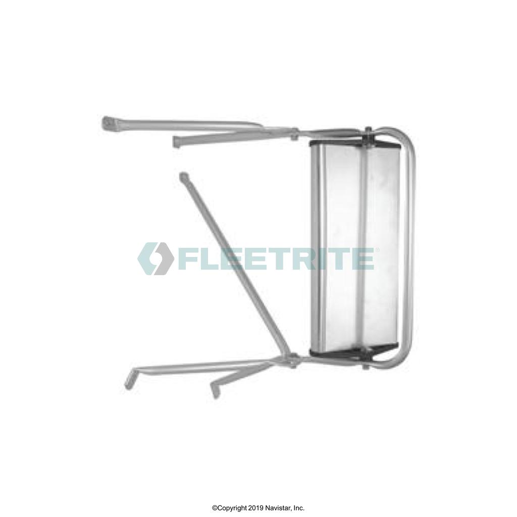 FLTMIR4072, Fleetrite, MIRROR SYSTEM, INTERNATIONAL S-SERIES, DRIVER/PASSENGER SIDES, ALUM W/ BRACKET AND MIRROR HEAD - FLTMIR4072