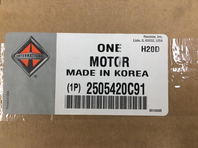 2505420C91, Navistar International, Navistar International 2505420C91 - MOTOR, LH WINDOW REGULATOR - part number 2505420C91