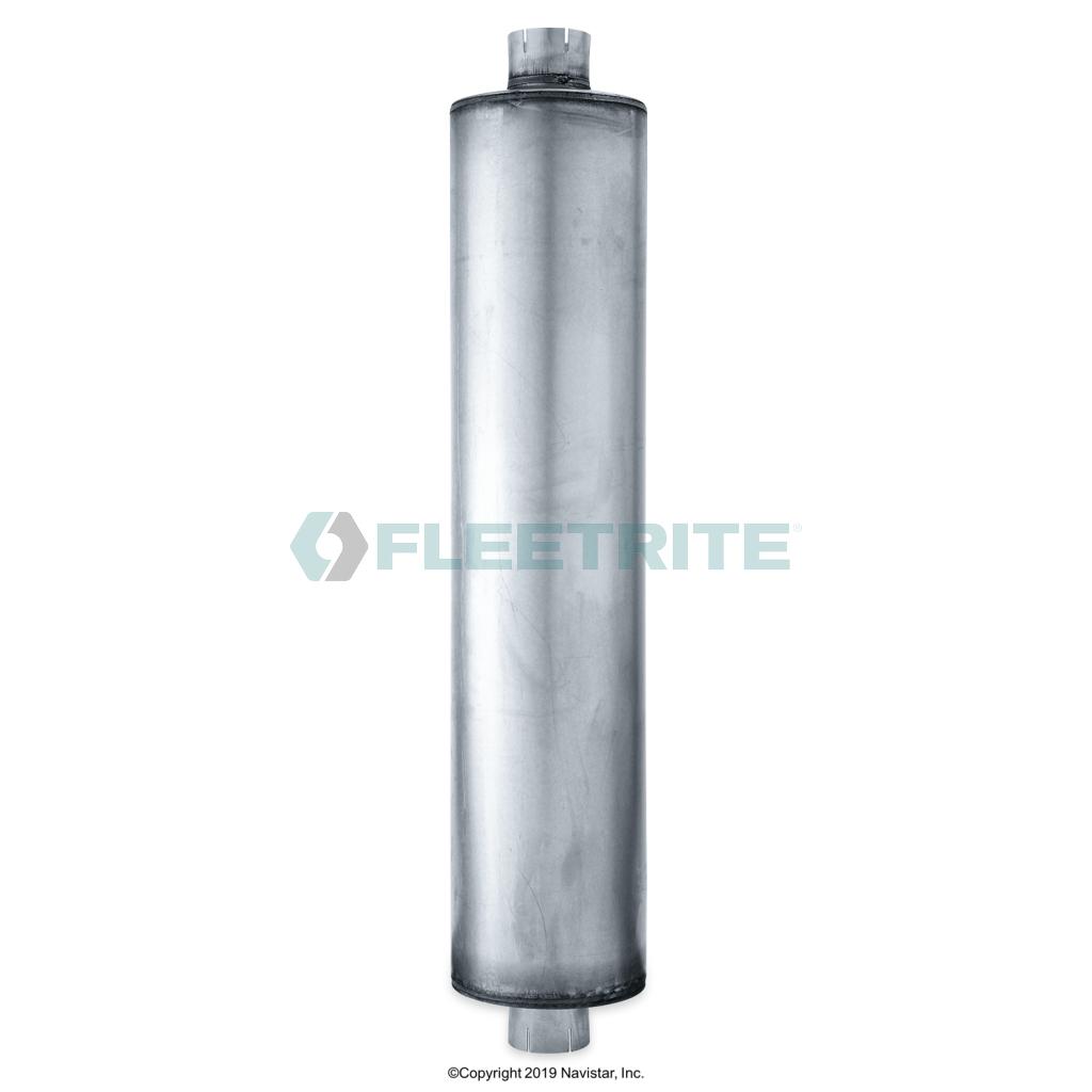 FLT86547M, Fleetrite, MUFFLER, TYPE 1 ROUND, 4.0 IN. INLET, 5.0 IN. OUTLET, 44.5 IN. BODY LENGTH (IN) - FLT86547M