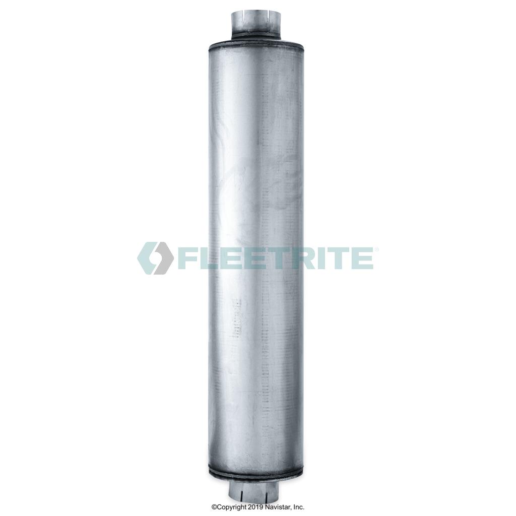 FLT5510EM, Fleetrite, MUFFLER, TYPE 1 ROUND, 5.0 IN. INLET, 5.0 IN. OUTLET, 44.5 IN. BODY LENGTH (IN) - FLT5510EM