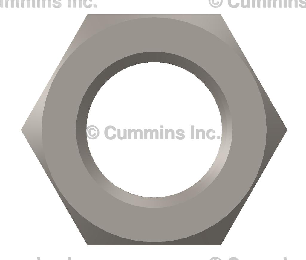3926593, Cummins, NUT, REGULAR HEXAGON JAM - part number 3926593