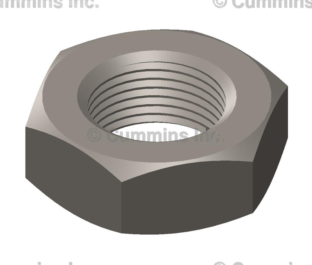 3926593, Cummins, NUT, REGULAR HEXAGON JAM - part number 3926593