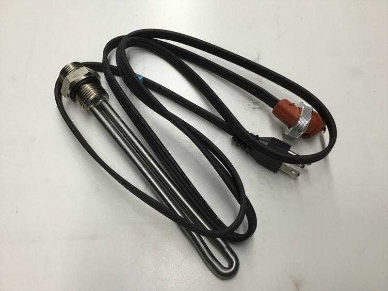 ZBL3500049, Temro Cold Weather Products, HEATER, OIL PAN, W/O THERMOSTAT, M27 X 2 THREAD, 7-1/4 (18.4CM) LEN, 450W, 120V, WATER/OIL, STAINLESS - part number ZBL3500049