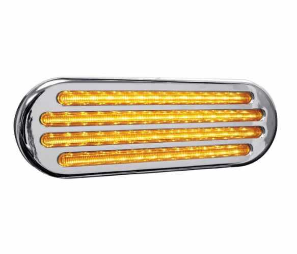 TLED-FOCA, Trux Accessories, OVAL FLATLINE CLEAR AMB LED - TLED-FOCA