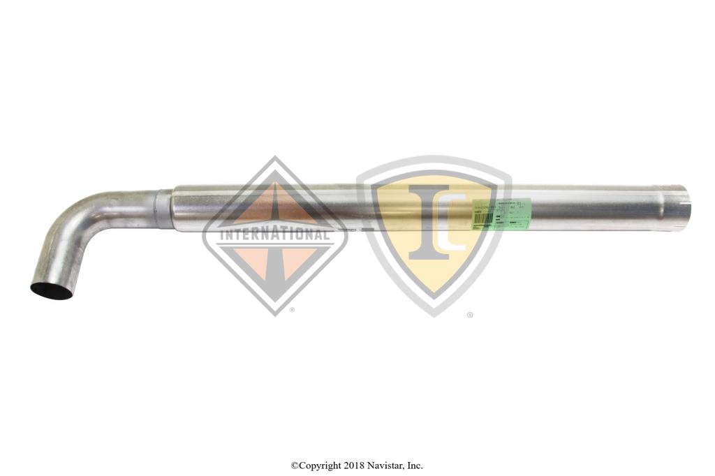 3571527C1, Navistar International, PIPE TAIL LWR STACK 4 TO 5" - part number 3571527C1